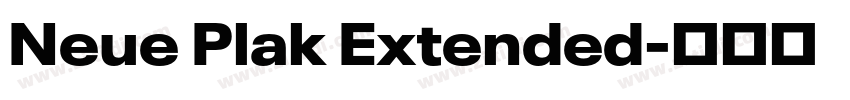 Neue Plak Extended字体转换